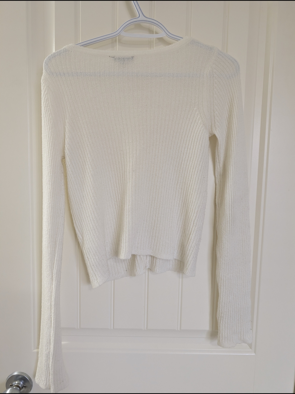 Dynamite Cream Ribbed Button Cardigan - Picture 3 of 3